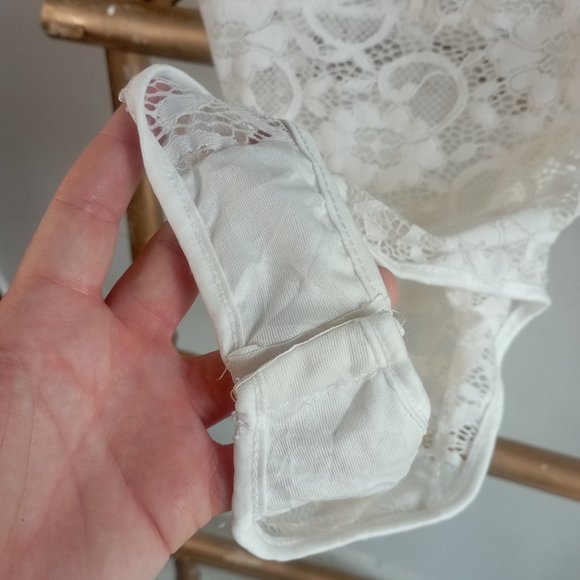 White Lace Body Suit - Picture 5 of 10